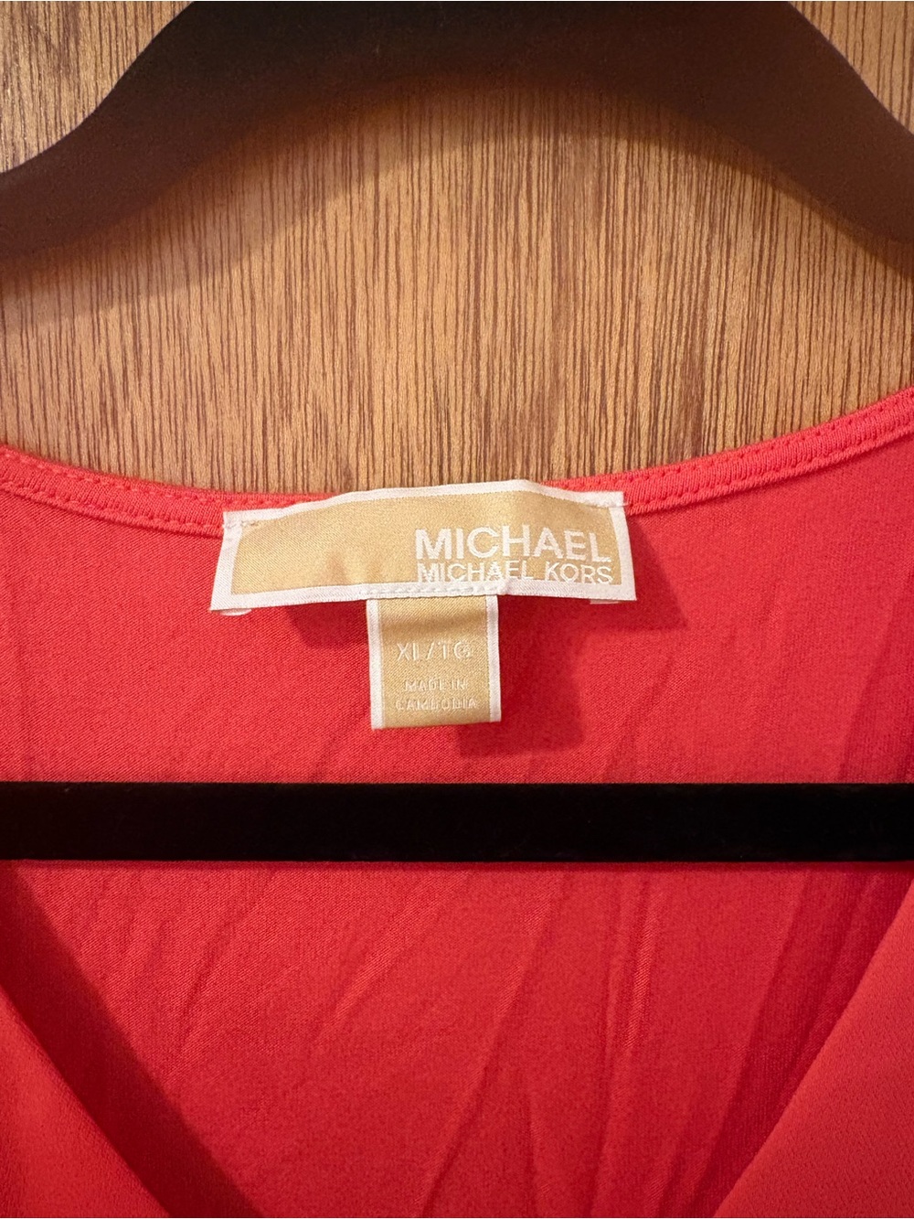 Michael Kors Coral Layered V-Neck Chiffon Sleeveless Blouse - Picture 2 of 5
